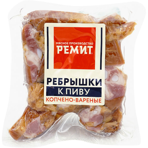 Рёбрышки копчёно-варёные Ремит к пиву