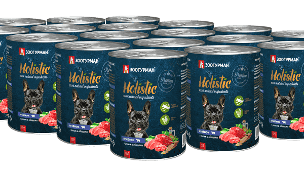 Корм для собак ЗООГУРМАН Ягнёнок с рисом и овощами ж/б 350г (упаковка - 20 шт)