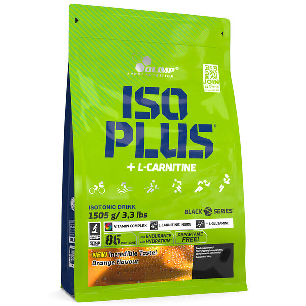 Olimp Iso Plus Powder + L-carnitine апельсин 1505 г