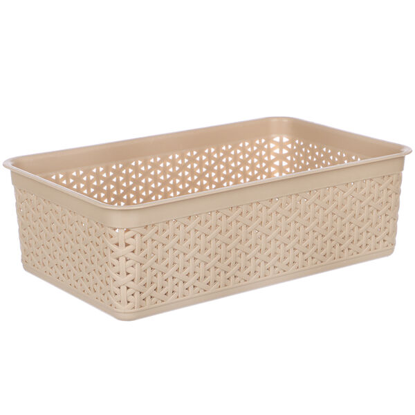 Корзинка универсальная natural style, 2,5л, 25,7х15,8х8см, пластик, 3 цвета, bq1206