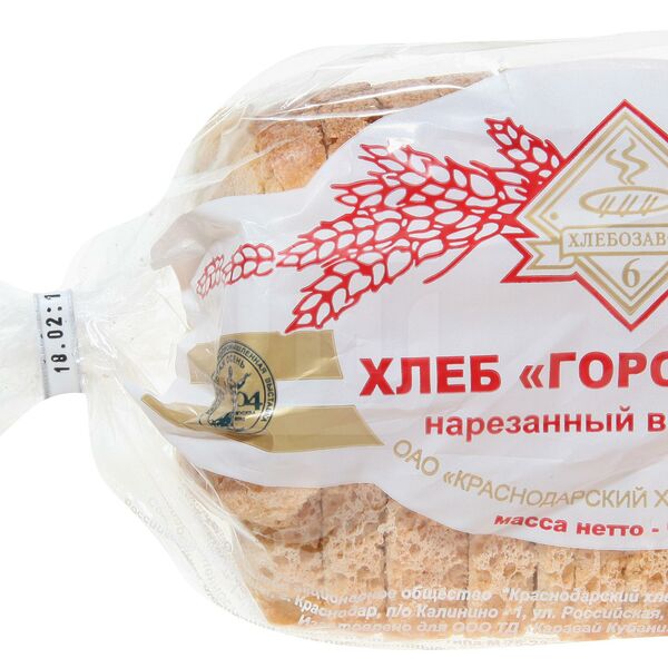 Хлеб Хлебозавод №6 Городской нарезной