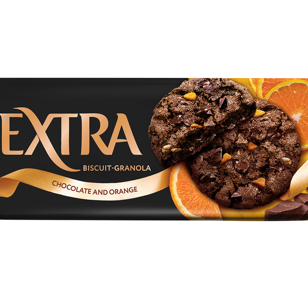 Печенье-гранола сдобное Kellogg's Extra с шоколадом и апельсином