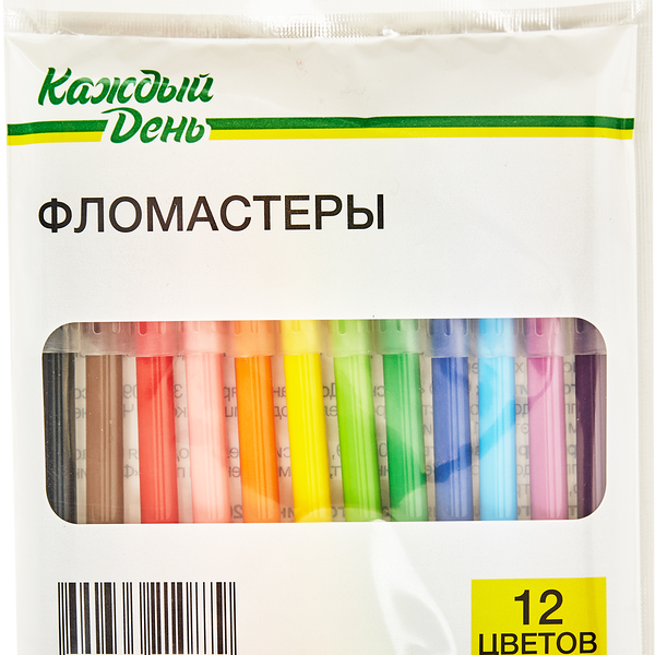 Фломастеры Каждый день, 12 цветов