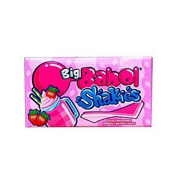Жевательная резинка Big Babol Shakies Strawberry Milkshake 38 г, Турция