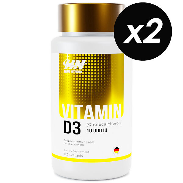Hayat Nutrition Vitamin D3 10000 ME - 240 капсул (2 шт по 120 капсул)