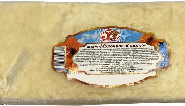  Торт Хлебозавод №5 Молочное облачко