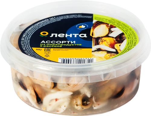 

Ассорти из морепродуктов Лента в рассоле 300 г