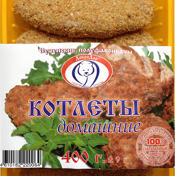 Котлеты ДОБРОДАР Домашние категория В