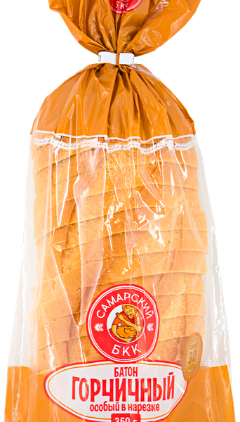 Самарский БКК Батон Горчичный пшеничный в нарезке 