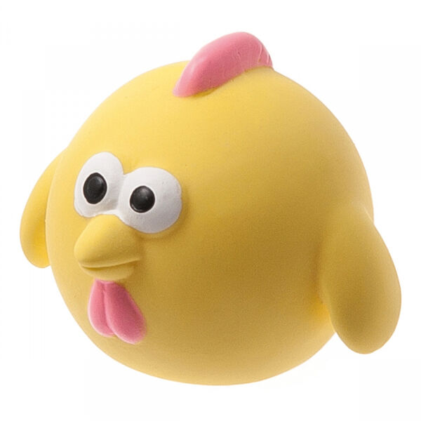 Игрушка для собак ZooOne Мяч-цыплёнок, латекс 5 см