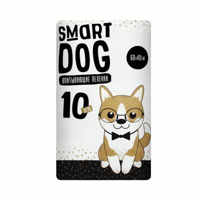 Впитывающие пеленки для собак Smart Dog 60x40 см, 10 шт.