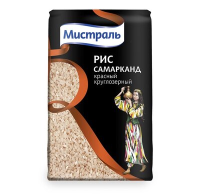 Рис Мистраль Самарканд красный круглозерный 500 г