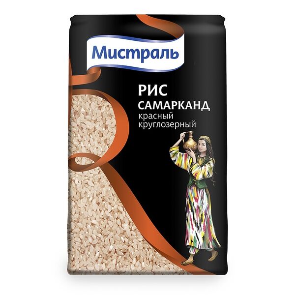 Рис Мистраль Самарканд красный круглозерный 500 г