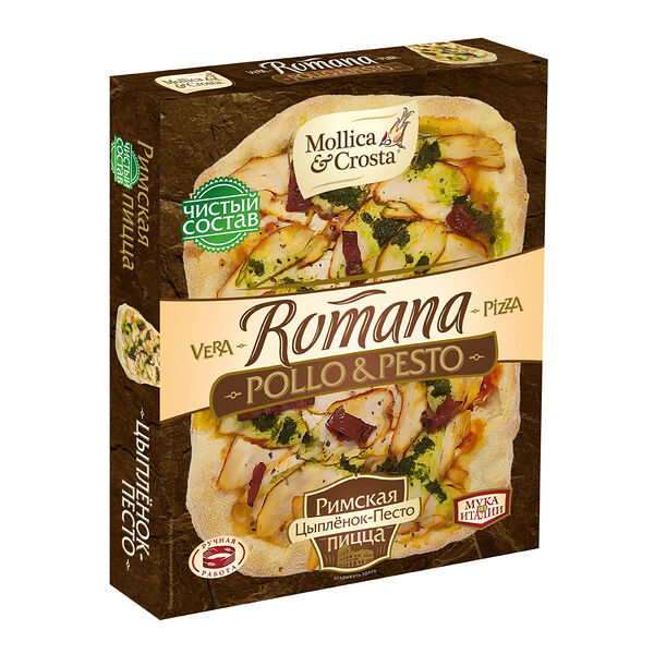 Пицца римская цыпленок песто Mollica e Crosta 340г
