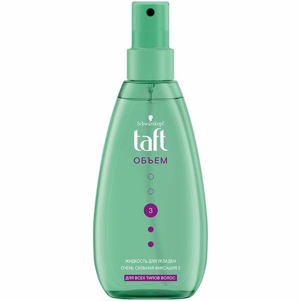 Жидкость для волос Taft Воздушный объём сильная фиксация, 150мл