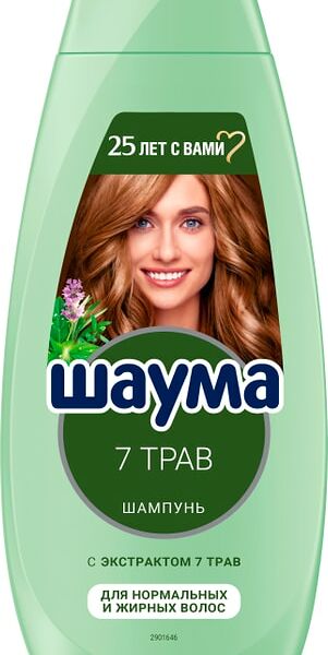 Шампунь для волос Шаума для нормальных и жирных 7 Трав 360мл