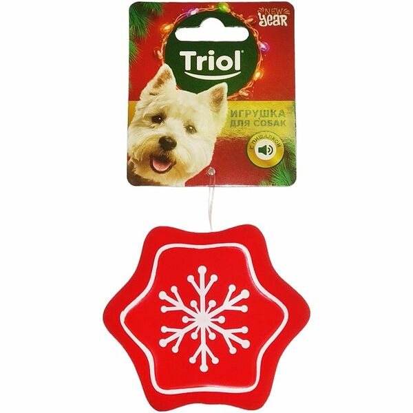 Игрушка Triol Снежинка для собак 85мм