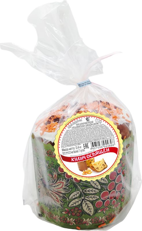 

Кулич Апельсиновая Сказка с шоколадом и цукатами Нижегородский 400 г