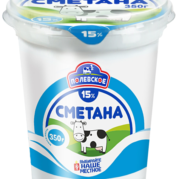 Сметана Полевское 15% П/ст Без Змж (россия)