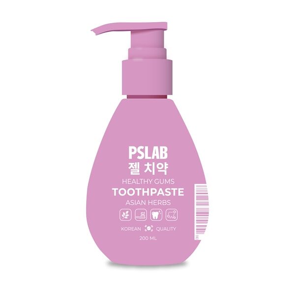 Зубная паста Pslab Asian Herbs для профилактики воспаления дёсен 200 мл