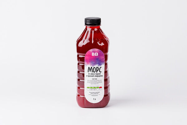 Морс из смеси черной и красной смородины
