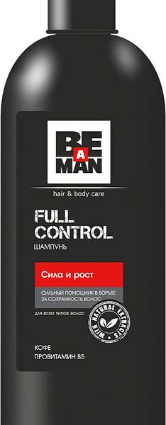 Шампунь для волос Be a man Full control Сила и рост 360мл