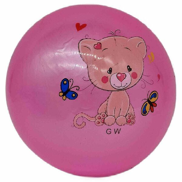 Мяч надувной Звери дизайн в ассортименте