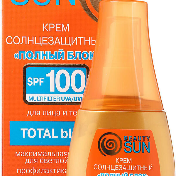 Солнцезащитный крем Floresan Beauty Sun Полный блок SPF 100
