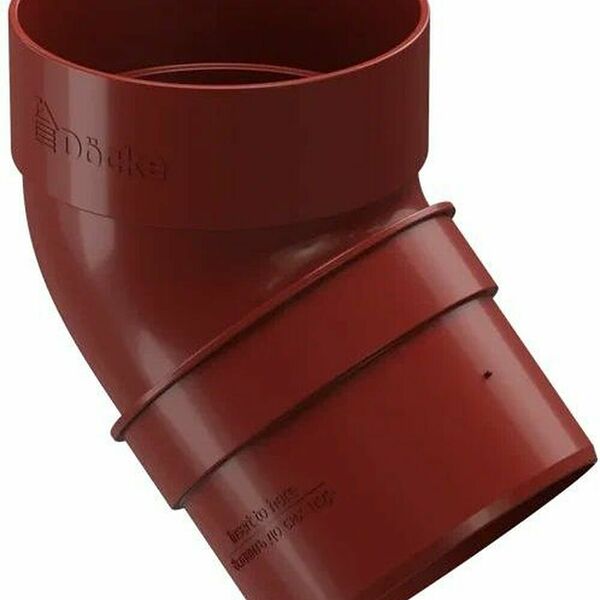 Колено 45˚ DOCKE красный