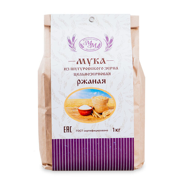 Мука ржаная цельнозерновая из шугуровского зерна, «Мокшанский мельник»