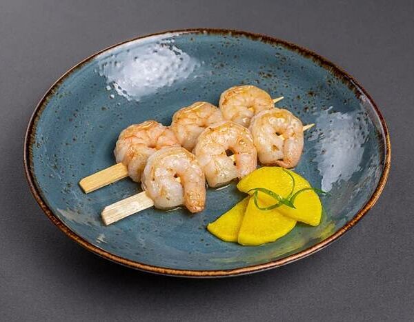 Шашлык из креветок
