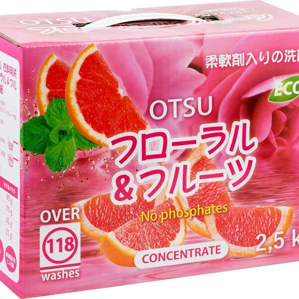 Стиральный порошок концентрированный Otsu Цитрусовая свежесть 2,5 кг