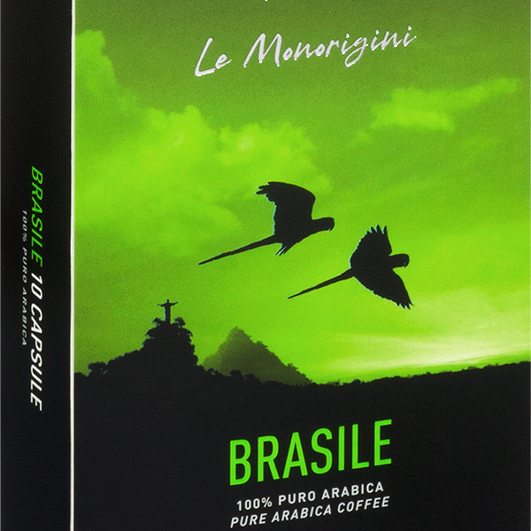 Кофе молотый в капсулах CARRARO 1927 Le Monorigini Brasile натуральный жареный, 52г