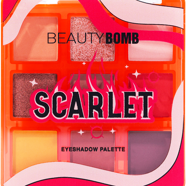 Палетка теней Beauty Bomb Scarlet тон 01