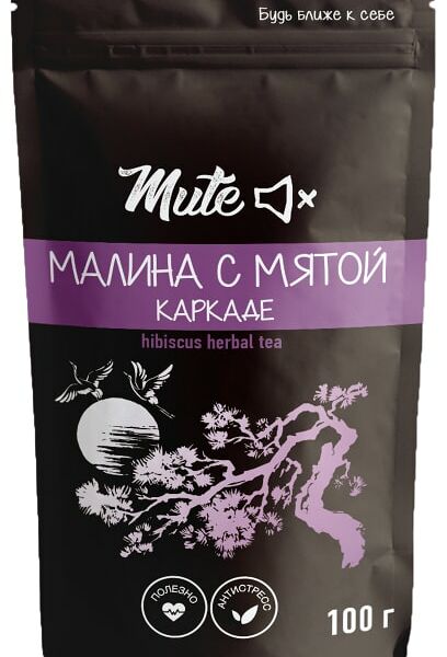 Напиток чайный Mute Каркаде Малина-Мята 100г
