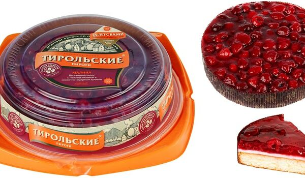 Пирог Тирольские пироги Малиновый 580г