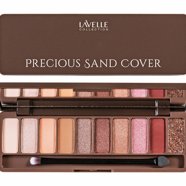 LAVELLE COLLECTION Палетка теней для век Precious Sand Cover, 15 г, 01 Pink-Beige