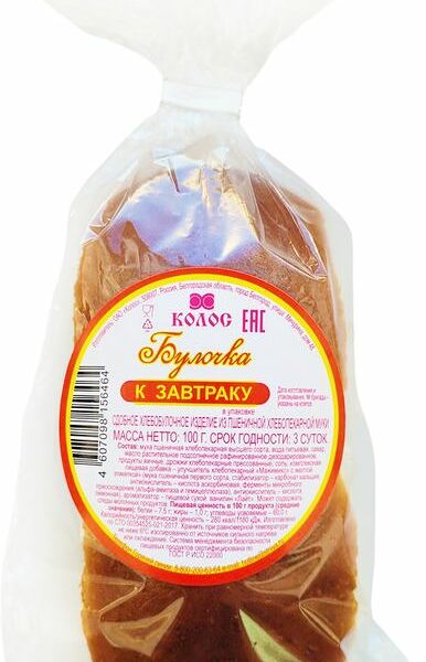 Булочка Колос К завтраку 100г