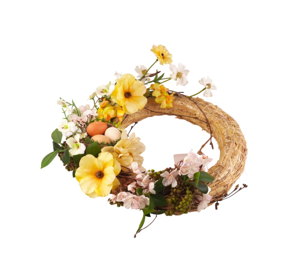 

Венок пасхальный декорированный 30 см, Россия