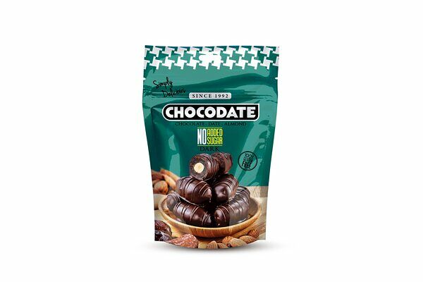 Финики Chocodate с миндалем в темном шоколаде без добавления сахара 