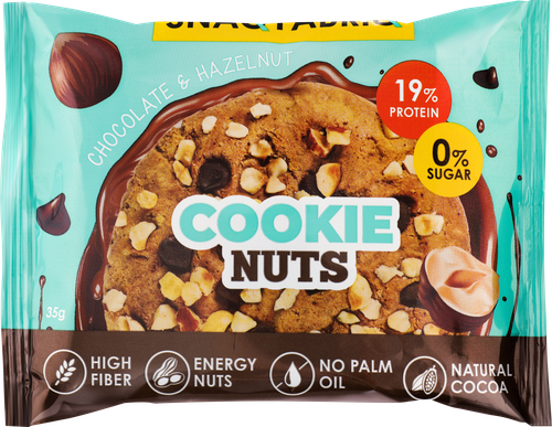 

Печенье Snaq Fabriq шоколадное с фундуком 35 г