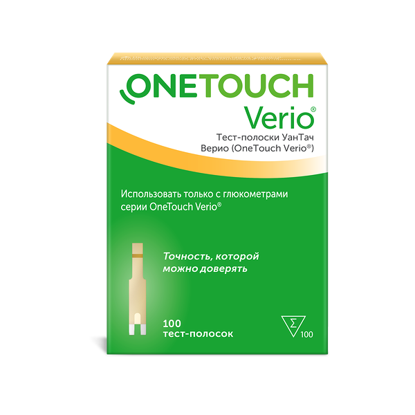 OneTouch Verio Тест-полоски 100 шт