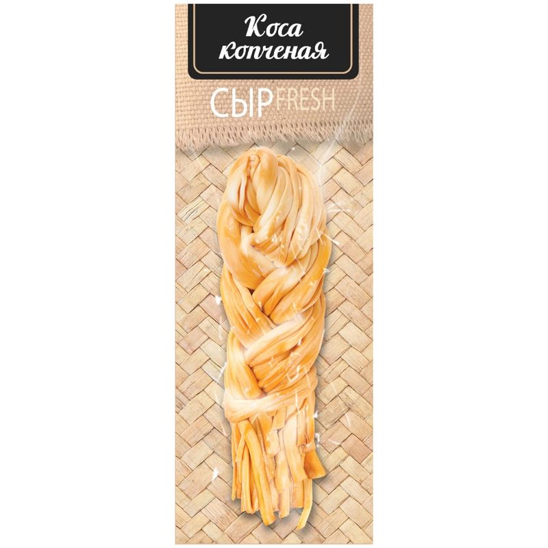 

Сыр рассольный Bogda Milk Косичка копченая 40% вес