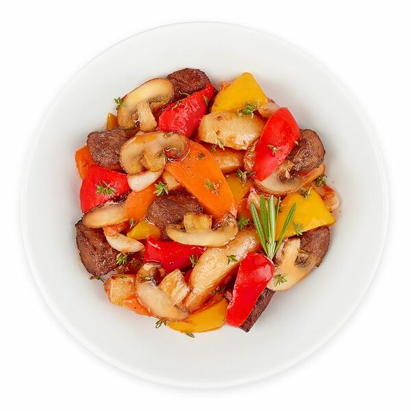 Азу из говядины с картофелем по-домашнему, вес