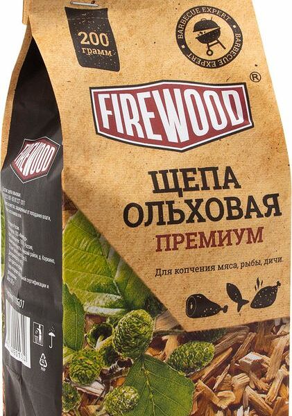 Щепа для копчения FireWood Премиум Ольховая