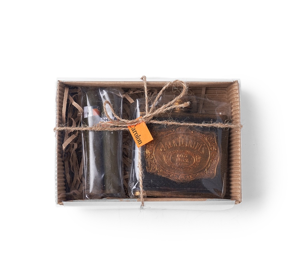 

Набор сувенирный Carolon "Сигары и фляга" мужской мыло ручной работы