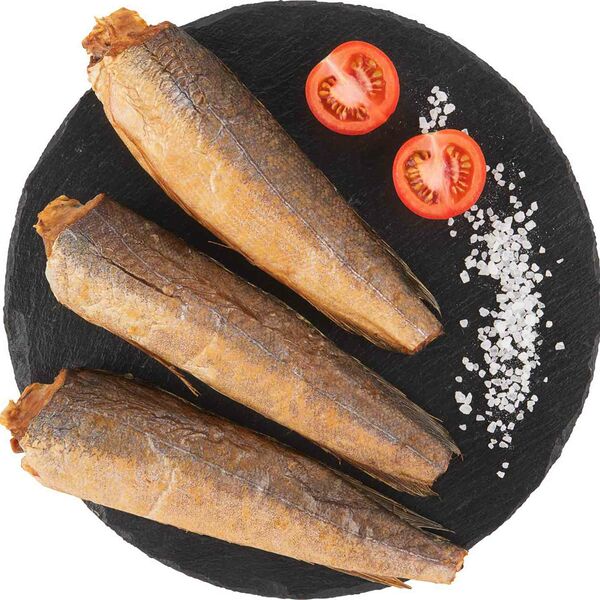 Хек горячего копчения, тушка, (1 штука ~ 300 г)