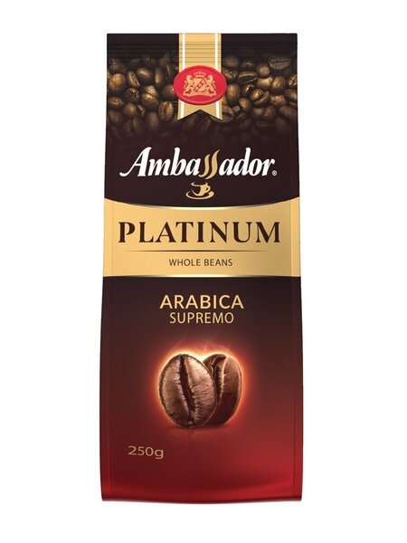 

Кофе зерновой Ambassador Platinum Arabica Supremo 250 г
