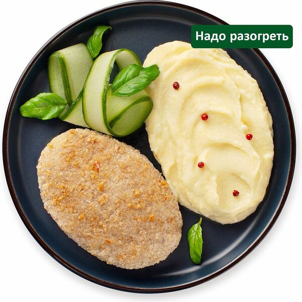 Котлета по-пожарски с картофельным пюре Шеф Перекрёсток, 250г