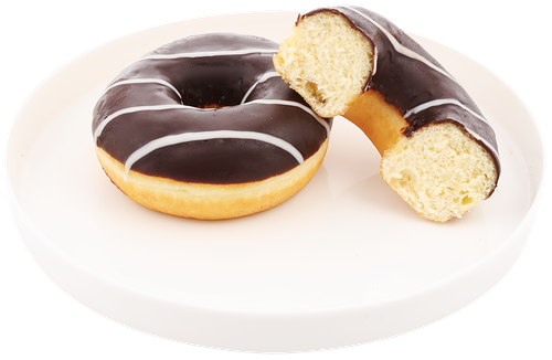 Донат ЛЕНТА FRESH глазированный со вкусом шоколада, 55г